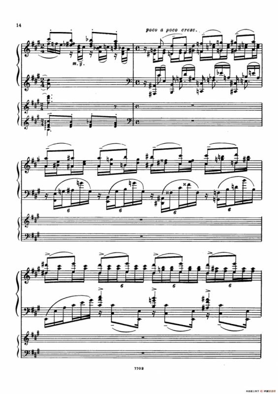 升f小调第一钢琴协奏曲 Op.1（双钢琴版）