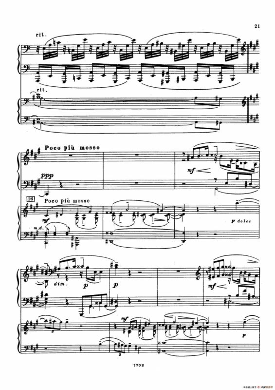 升f小调第一钢琴协奏曲 Op.1（双钢琴版）