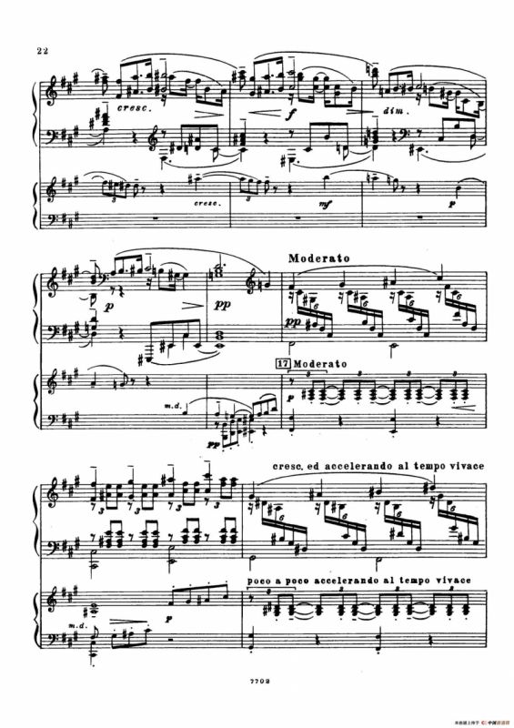 升f小调第一钢琴协奏曲 Op.1（双钢琴版）