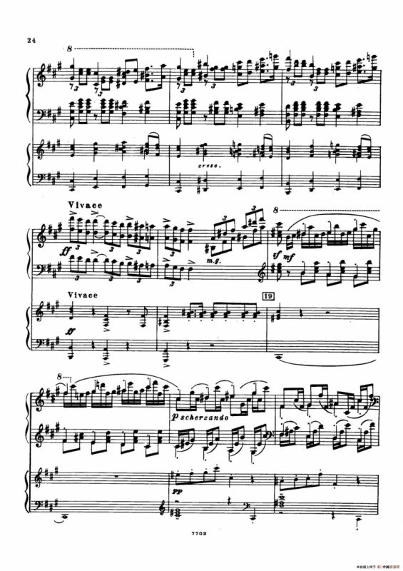 升f小调第一钢琴协奏曲 Op.1（双钢琴版）