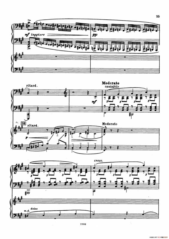 升f小调第一钢琴协奏曲 Op.1（双钢琴版）