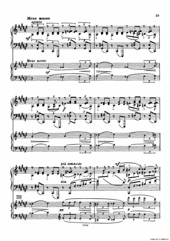 升f小调第一钢琴协奏曲 Op.1（双钢琴版）