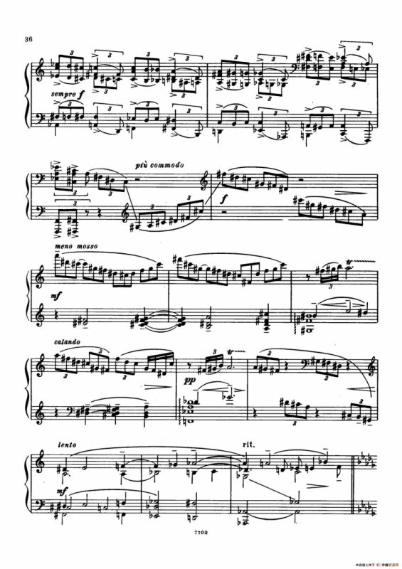 升f小调第一钢琴协奏曲 Op.1（双钢琴版）