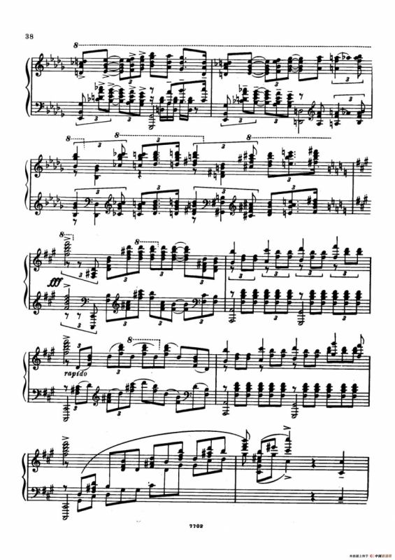 升f小调第一钢琴协奏曲 Op.1（双钢琴版）