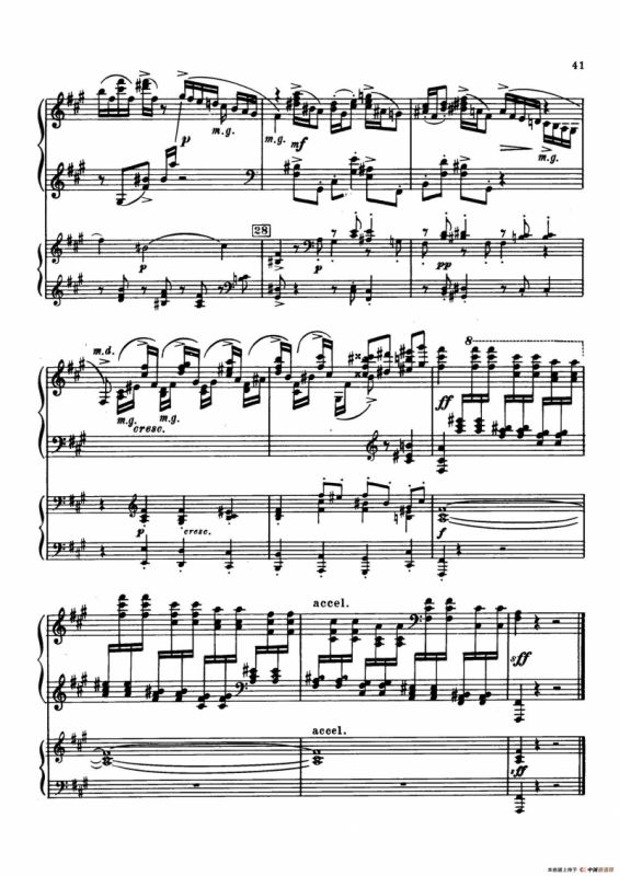 升f小调第一钢琴协奏曲 Op.1（双钢琴版）