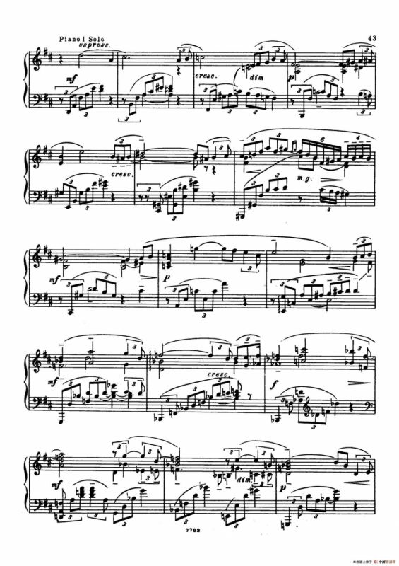 升f小调第一钢琴协奏曲 Op.1（双钢琴版）