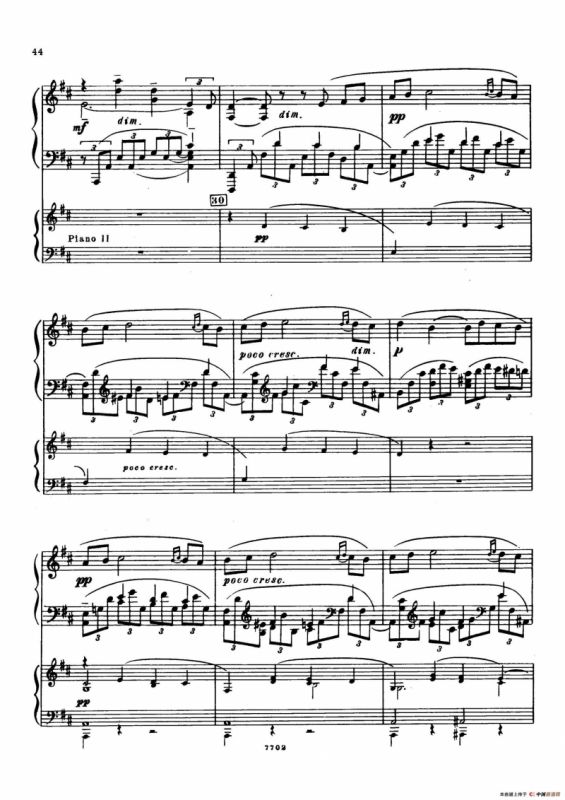 升f小调第一钢琴协奏曲 Op.1（双钢琴版）