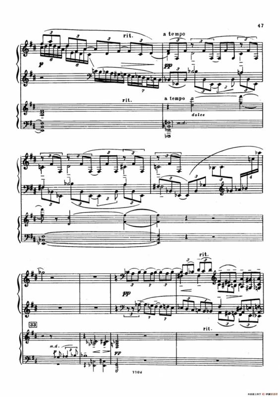 升f小调第一钢琴协奏曲 Op.1（双钢琴版）