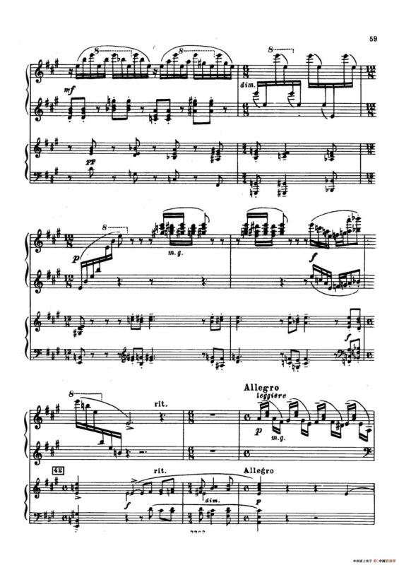 升f小调第一钢琴协奏曲 Op.1（双钢琴版）