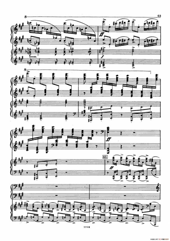 升f小调第一钢琴协奏曲 Op.1（双钢琴版）