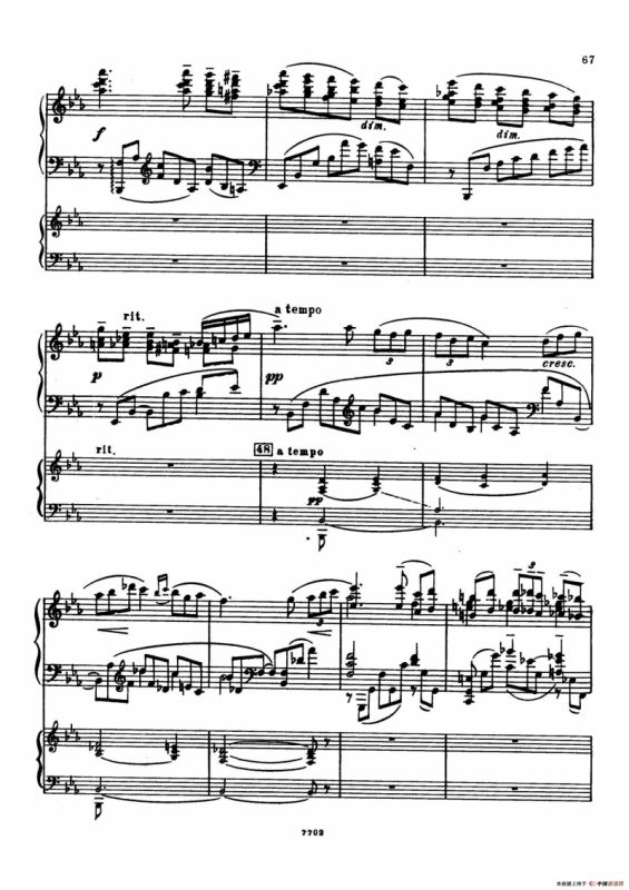 升f小调第一钢琴协奏曲 Op.1（双钢琴版）