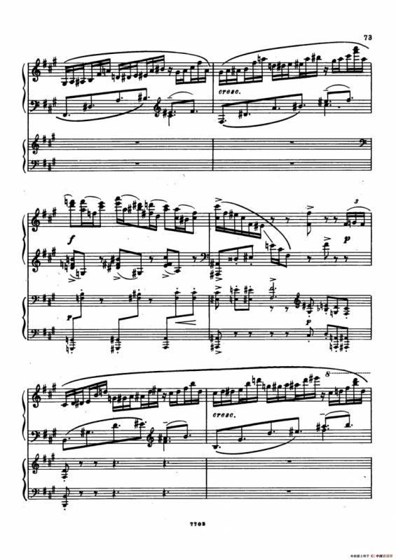 升f小调第一钢琴协奏曲 Op.1（双钢琴版）