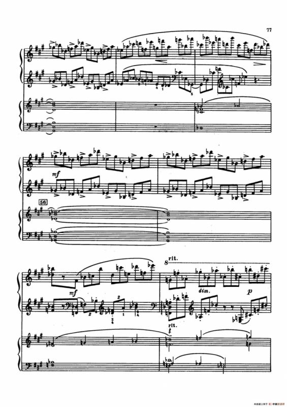 升f小调第一钢琴协奏曲 Op.1（双钢琴版）