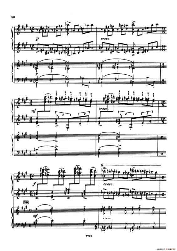 升f小调第一钢琴协奏曲 Op.1（双钢琴版）