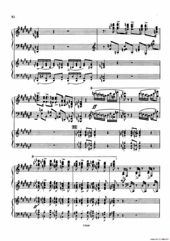 升f小调第一钢琴协奏曲 Op.1（双钢琴版）