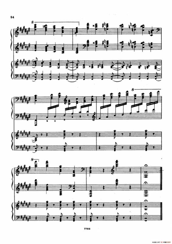 升f小调第一钢琴协奏曲 Op.1（双钢琴版）