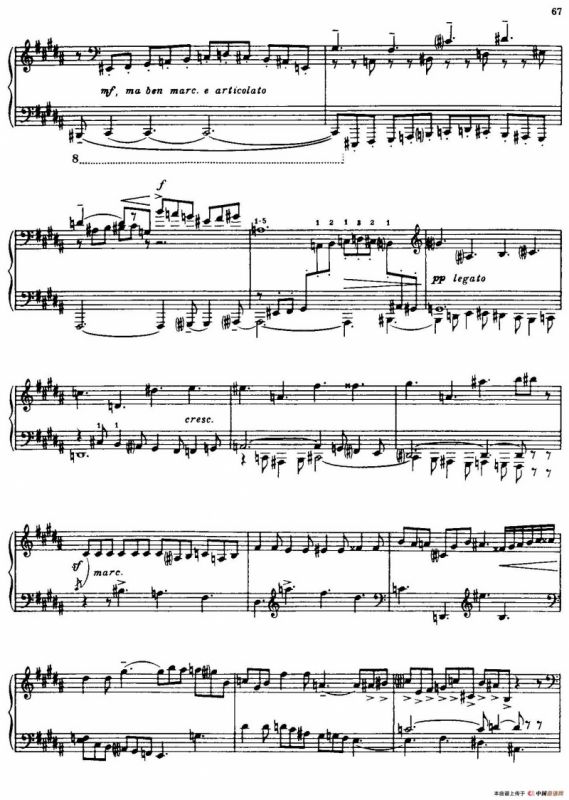 24 Preludes and Fugues Part.1 Op.45（24首前奏曲与赋格·第一部分·12）