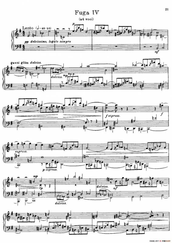 24 Preludes and Fugues Part.1 Op.45（24首前奏曲与赋格·第一部分·4）