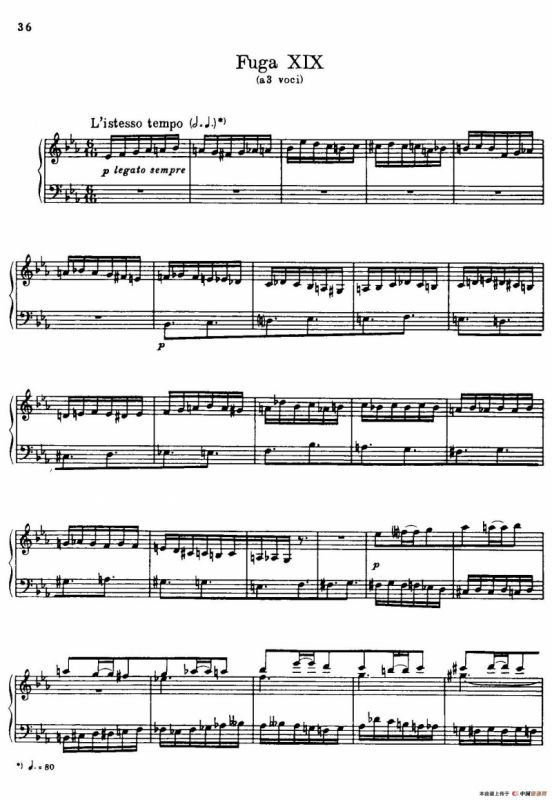 24 Preludes and Fugues Part.2 Op.45（24首前奏曲与赋格·第二部分·19）