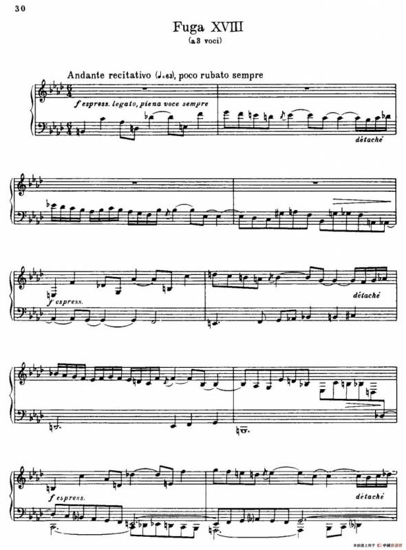 24 Preludes and Fugues Part.2 Op.45（24首前奏曲与赋格·第二部分·18）