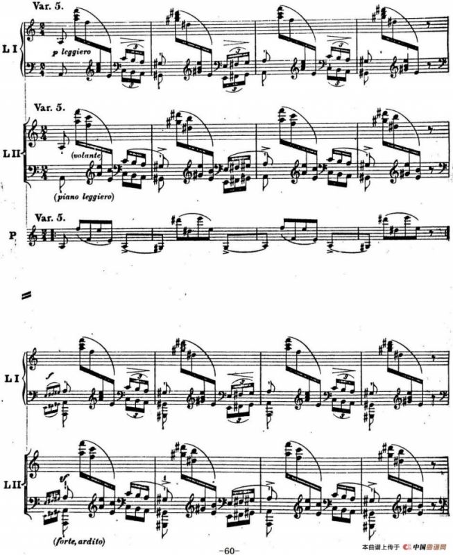 6首帕格尼尼大练习曲（Thema mit Variationen Etude Nr.6）