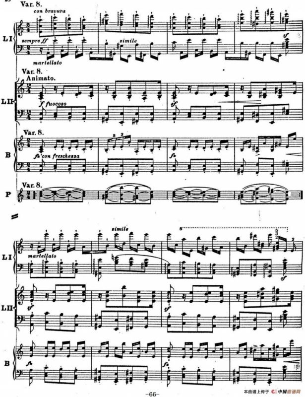 6首帕格尼尼大练习曲（Thema mit Variationen Etude Nr.6）