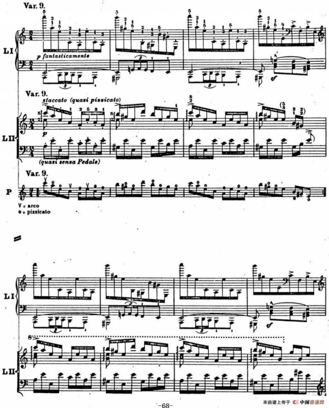 6首帕格尼尼大练习曲（Thema mit Variationen Etude Nr.6）