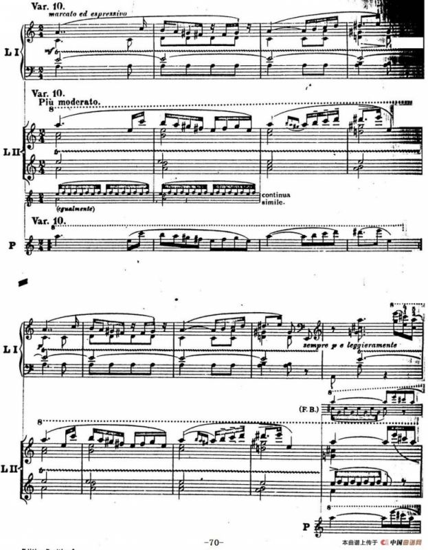 6首帕格尼尼大练习曲（Thema mit Variationen Etude Nr.6）