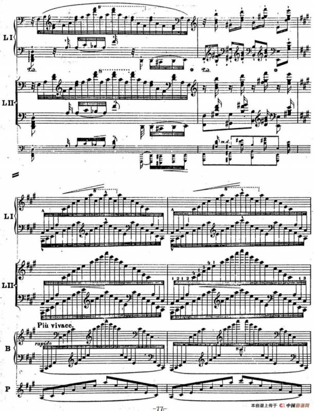 6首帕格尼尼大练习曲（Thema mit Variationen Etude Nr.6）