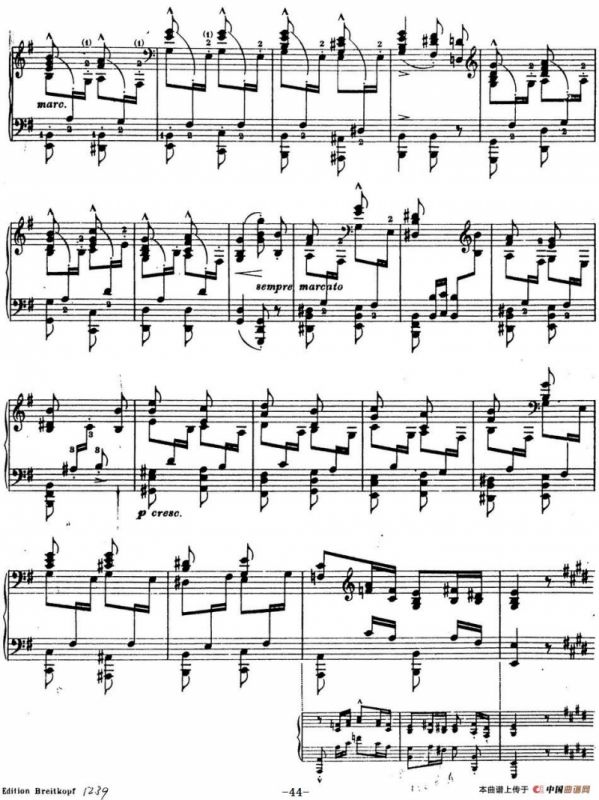 6首帕格尼尼大练习曲（La Chasse Etude Nr.5）