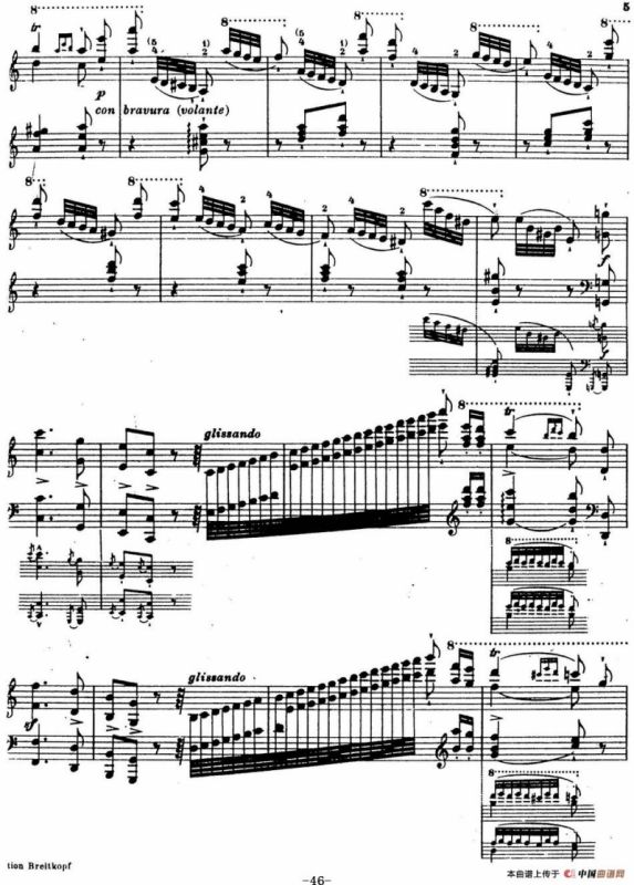 6首帕格尼尼大练习曲（La Chasse Etude Nr.5）