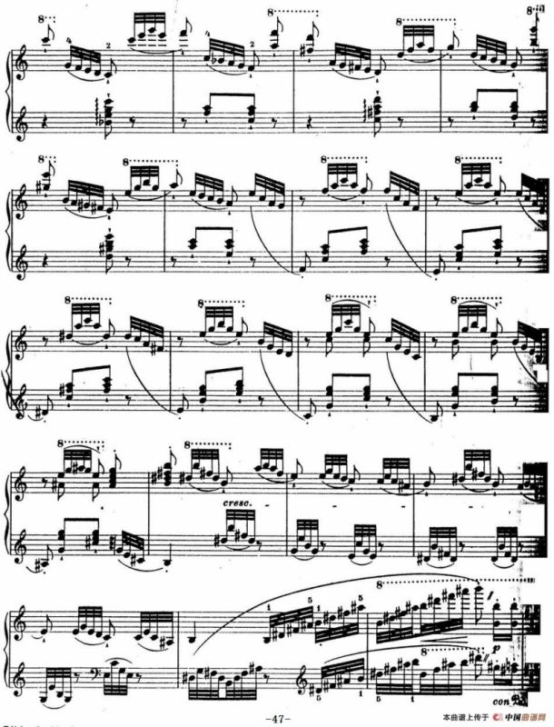 6首帕格尼尼大练习曲（La Chasse Etude Nr.5）