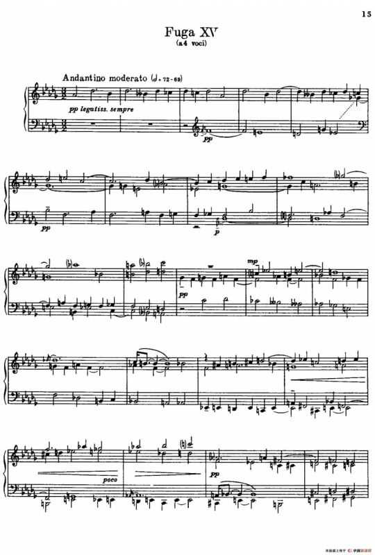 24 Preludes and Fugues Part.2 Op.45（24首前奏曲与赋格·第二部分·15）