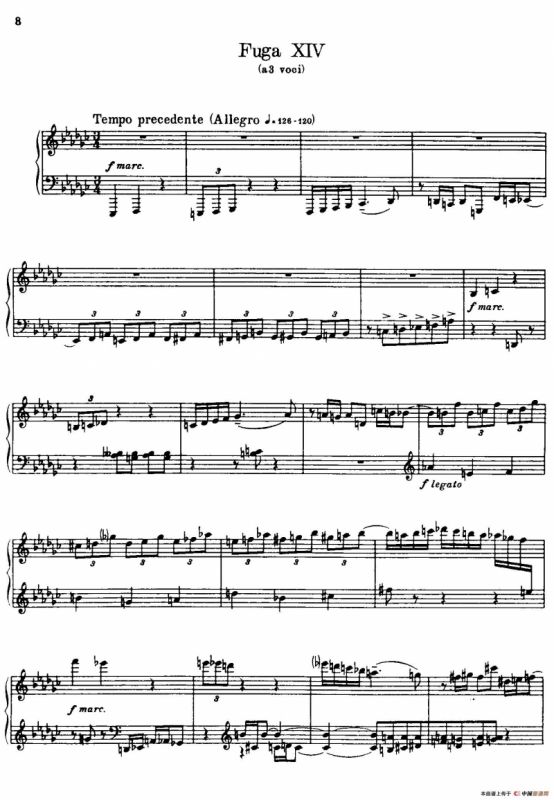 24 Preludes and Fugues Part.2 Op.45（24首前奏曲与赋格·第二部分·14）