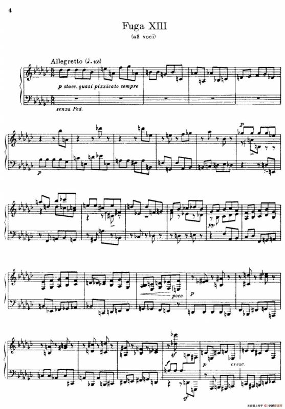 24 Preludes and Fugues Part.2 Op.45（24首前奏曲与赋格·第二部分·13）