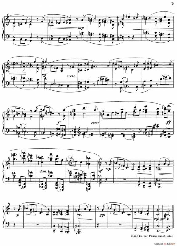 Piano Sonata No.1（第一钢琴奏鸣曲·Ⅳ）