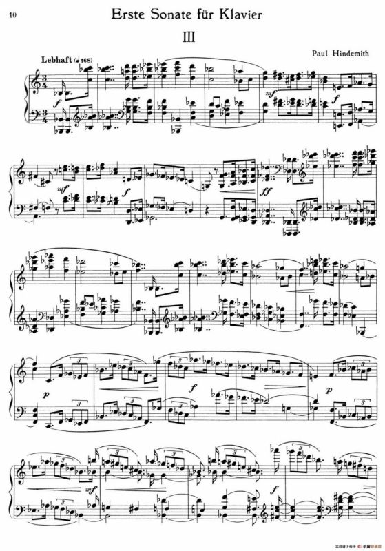 Piano Sonata No.1（第一钢琴奏鸣曲·Ⅲ）