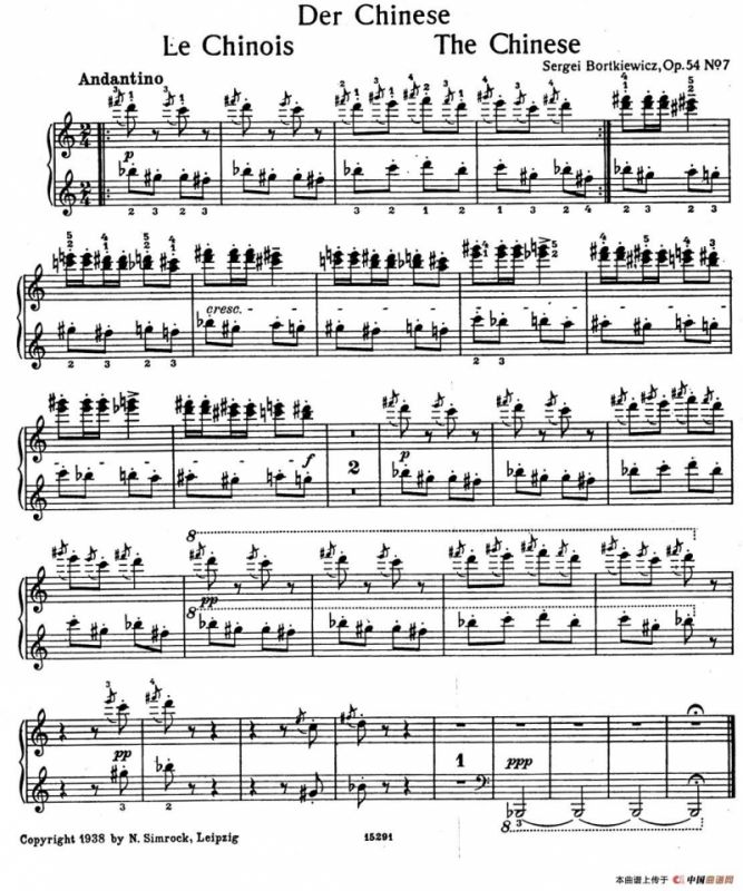 9首简易小品“玩偶” （9 Easy Pieces Op.54）（7）