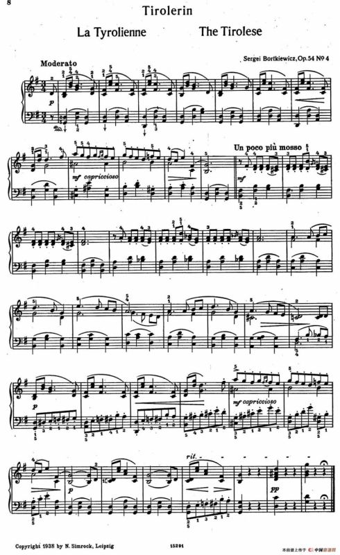 9首简易小品“玩偶” （9 Easy Pieces Op.54）（4）