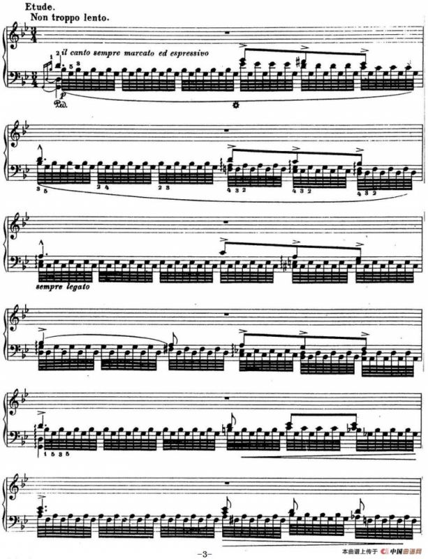6首帕格尼尼大练习曲（Tremolo Etude Nr.1）