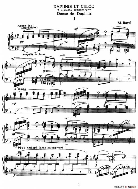 Daphnis et Chloe（达夫尼斯与赫洛亚）（Ⅰ）