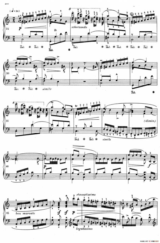 RONDEAU Op.73 （C大调双钢琴回旋曲·独奏版）