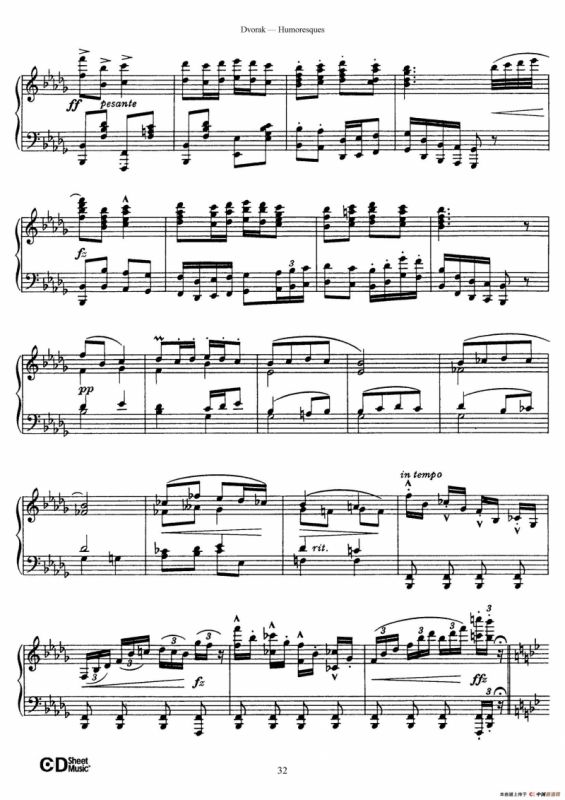 8 Humoresques Op.101（8首幽默曲·8）