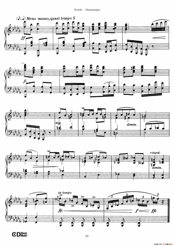 8 Humoresques Op.101（8首幽默曲·8）