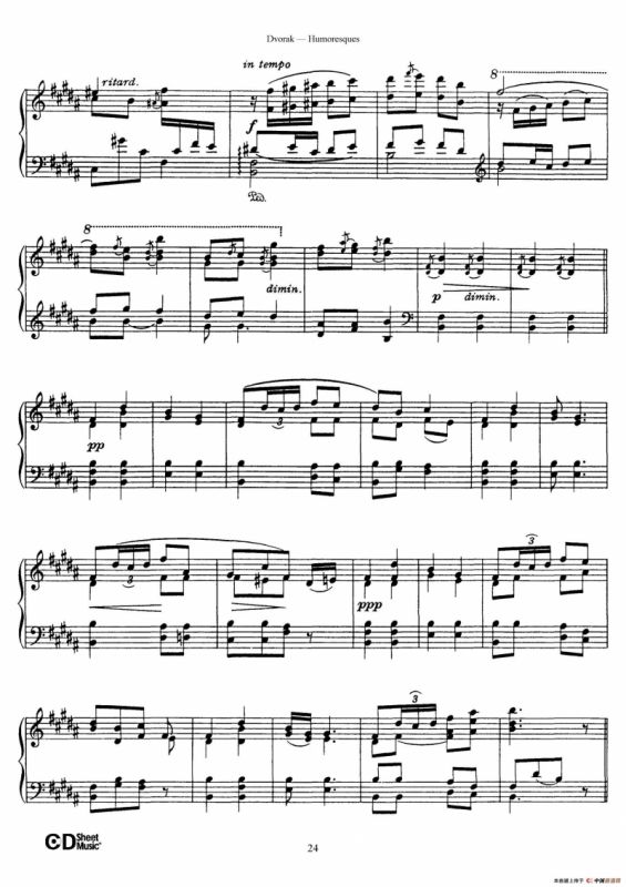 8 Humoresques Op.101（8首幽默曲·6）