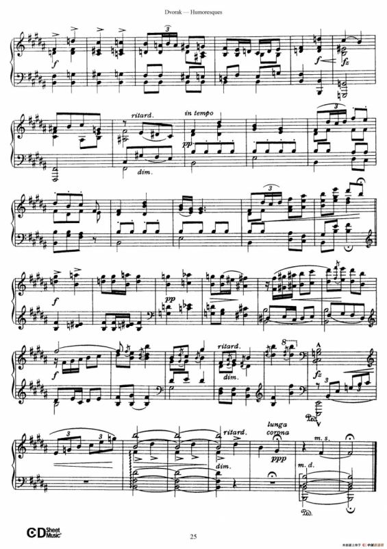 8 Humoresques Op.101（8首幽默曲·6）