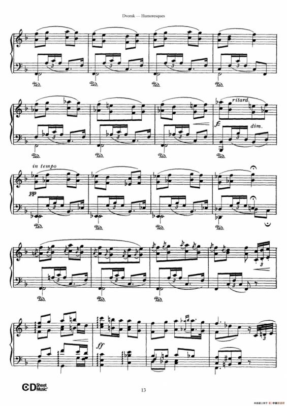 8 Humoresques Op.101（8首幽默曲·4）