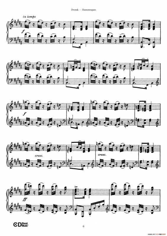 8 Humoresques Op.101（8首幽默曲·2）