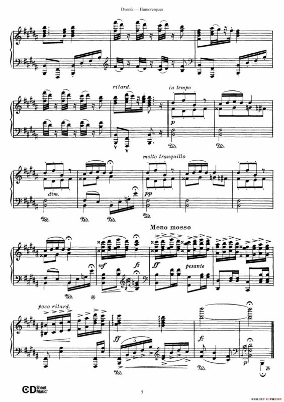 8 Humoresques Op.101（8首幽默曲·2）