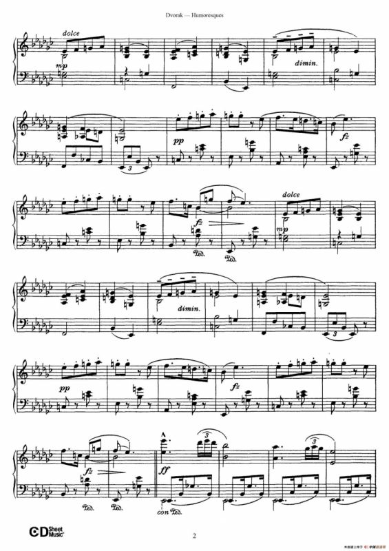 8 Humoresques Op.101（8首幽默曲·1）